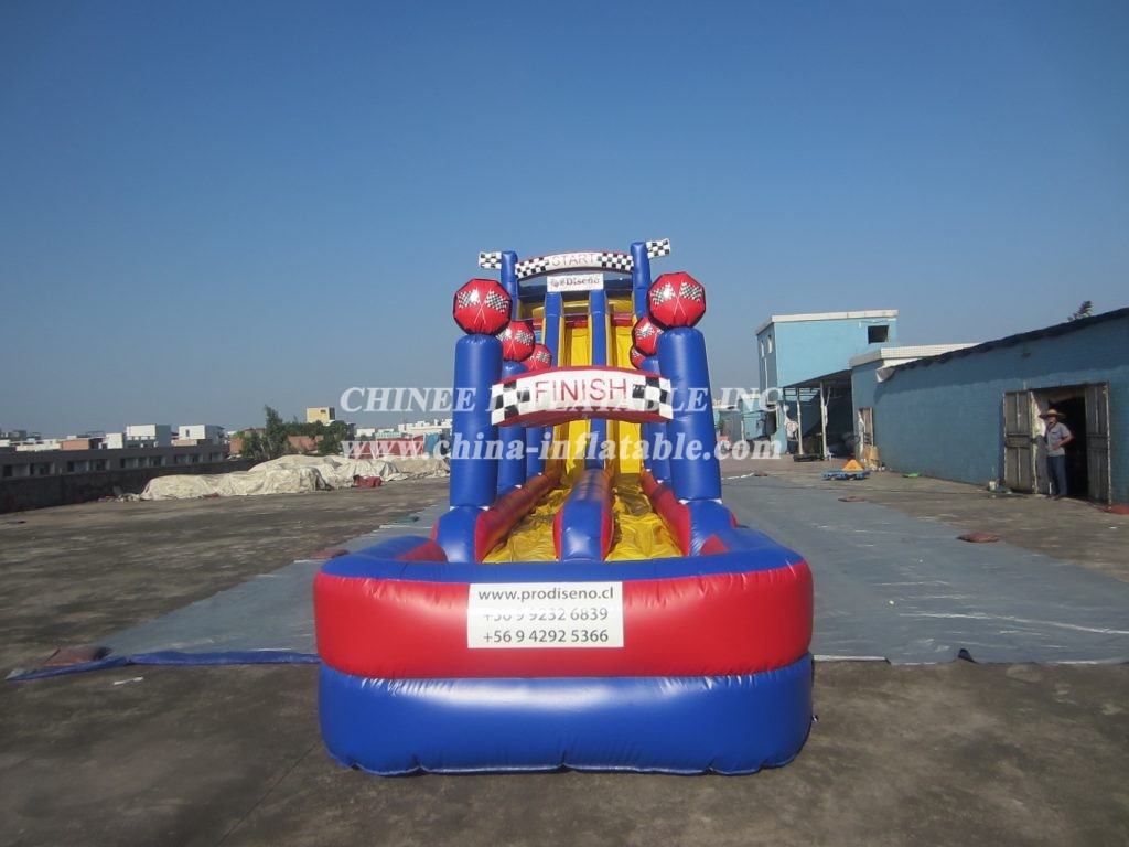 T8-1438 Race Car Inflatable Slides Giant Slide