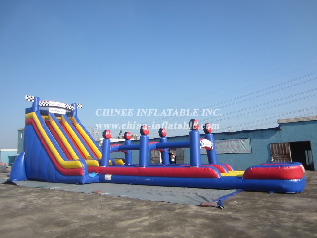 T8-1438 Race Car Inflatable Slides Giant Slide