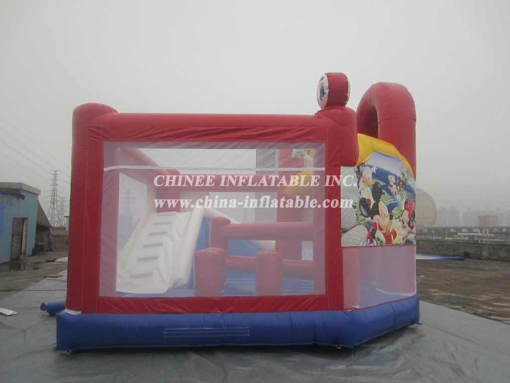 T2-563 Disney Mickey & Minnie Bouncy Castle With Slide