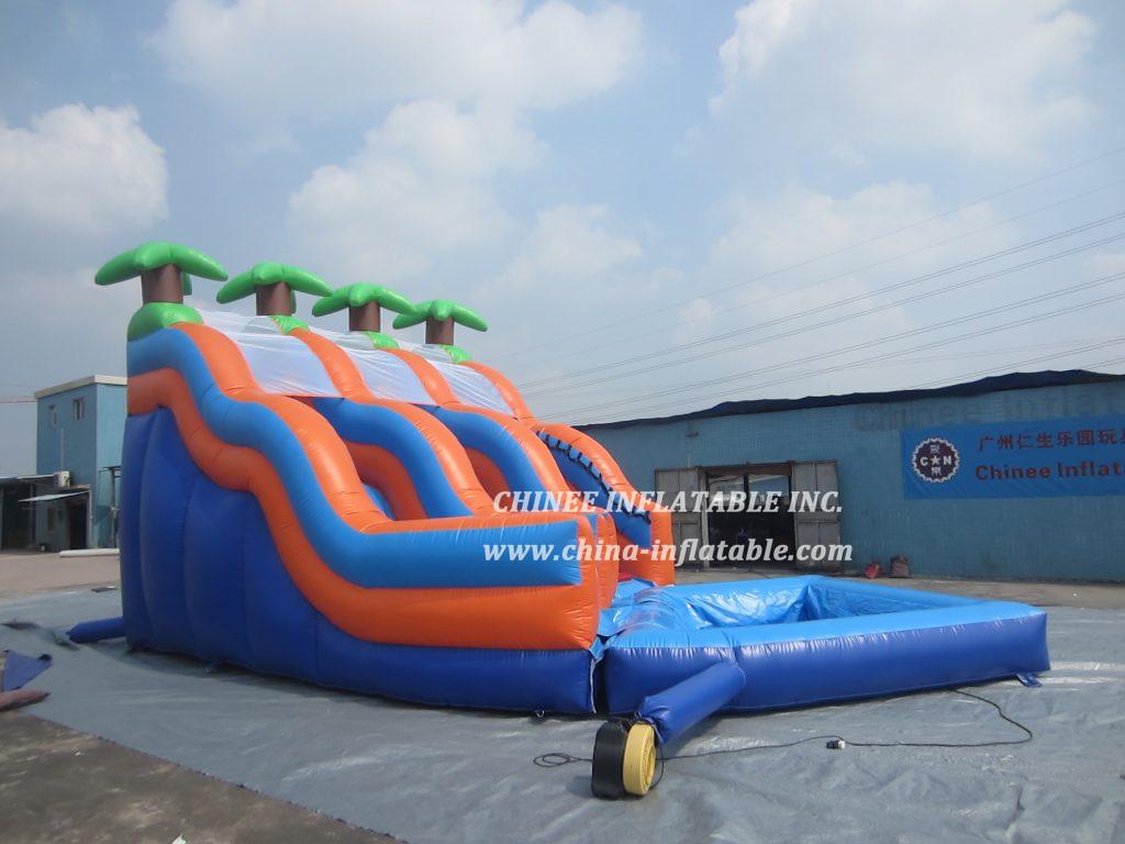 T8-1430 Trees Inflatable Slide