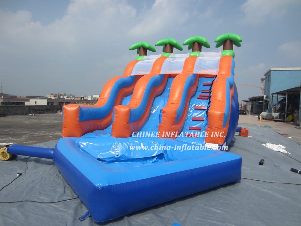 T8-1430 Trees Inflatable Slide