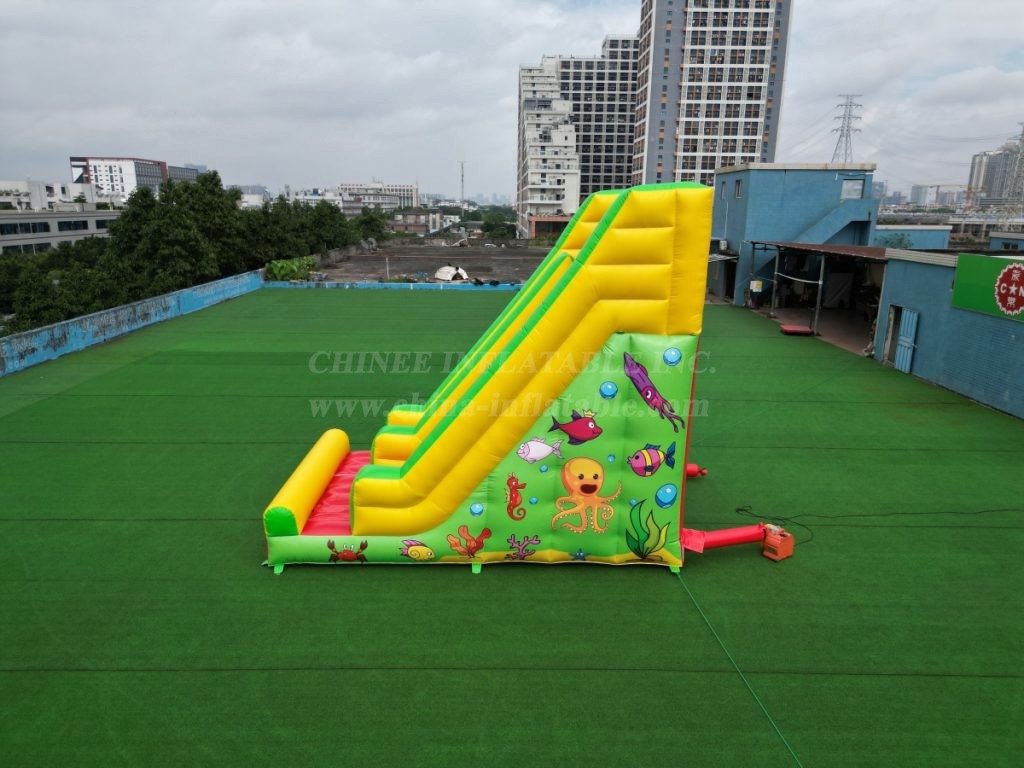 T8-786 Ocean Theme Inflatable Slide