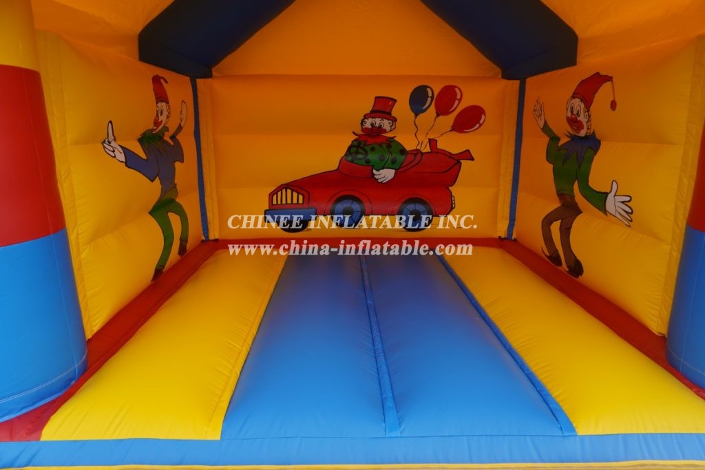 T2-2835 Inflatable Bouncers Clown Theme Jumping House For Kids