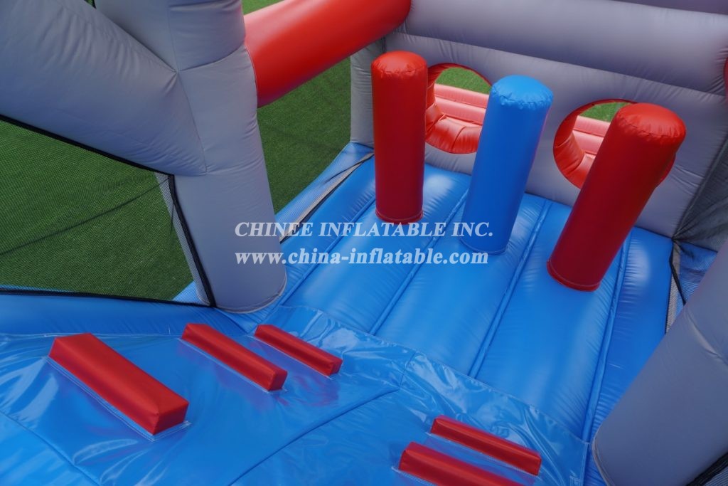 T7-329 Inflatable Obstacles Courses Halloween Castle Slide