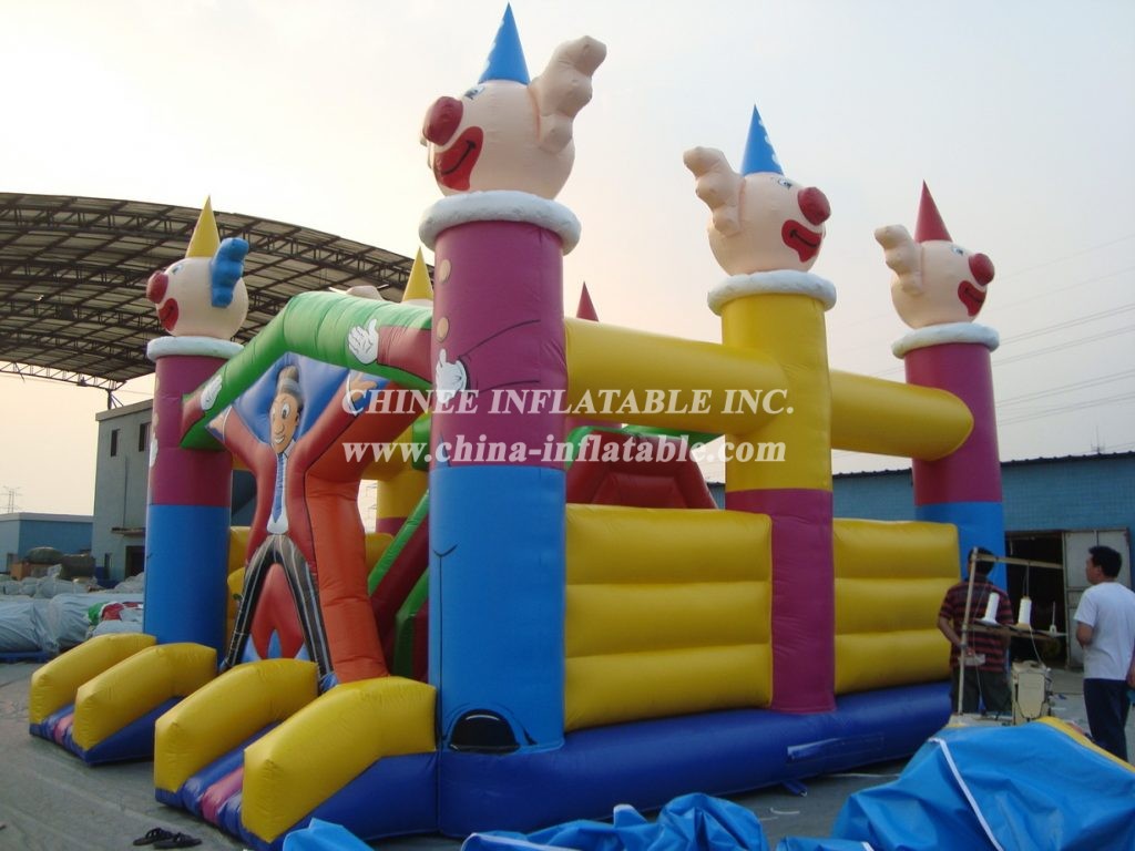 T2-761 Inflatable Happy Clown Amusing Park Bouncer Playground For Kids