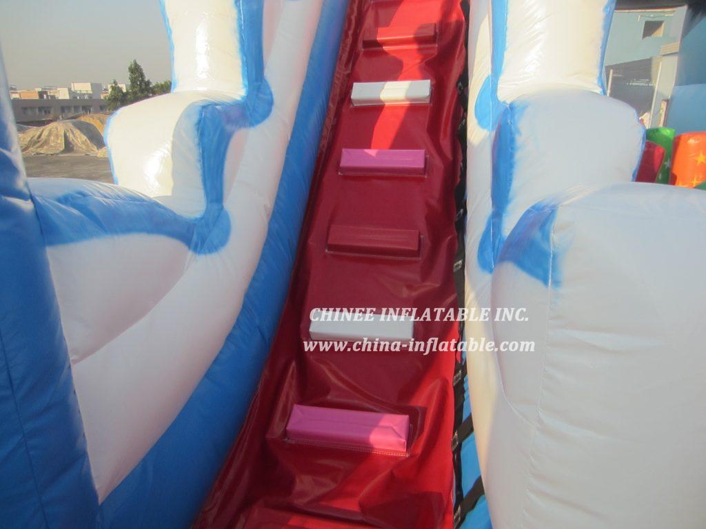 T8-1464 Airplane Space Themed Inflatable Slide