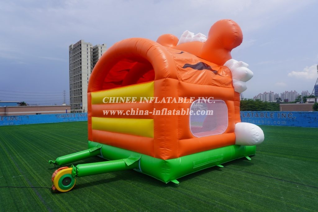 T2-3414 Tiger Cartoon Bouncy Castles For Kids Bounce House Party