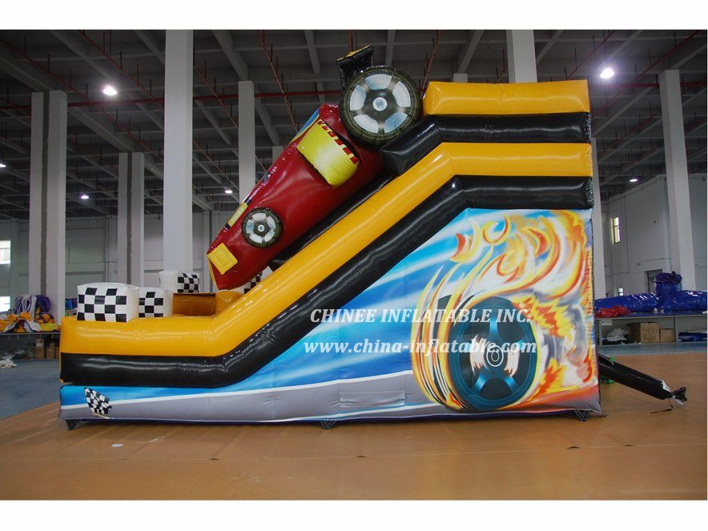 T8-1540 Race Car Themed Inflatable Slide