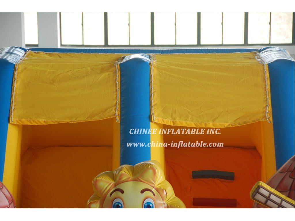 T8-1541 Cartoon Jumping Castle With Slide Inflatable Dry Slide