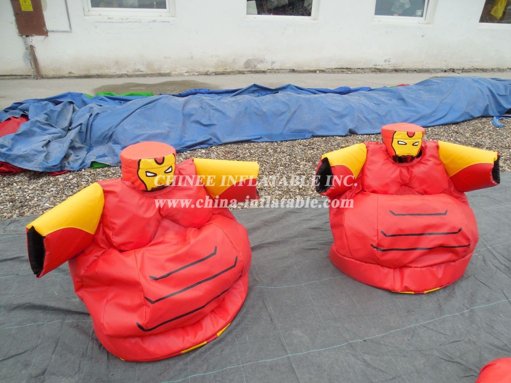 SS1-6 Adult Iron Warrior Superhero Sumo Set