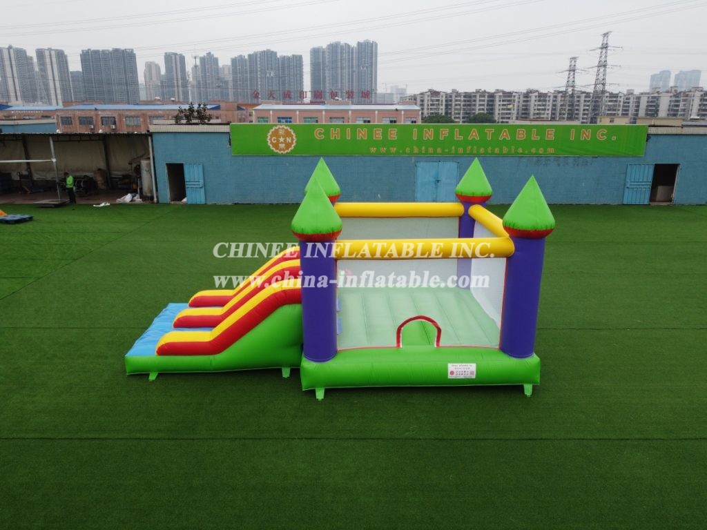 T2-1361 Classic Style Bouncy Castle With Slide For Kids Party Events