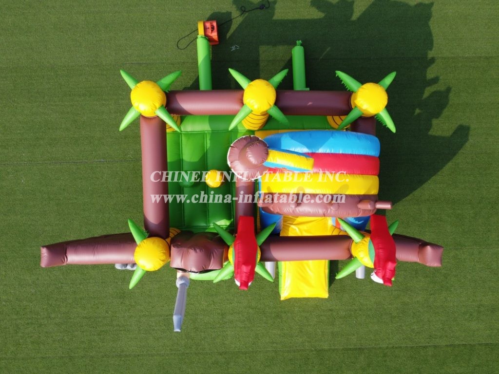 T2-3504 New Design Commercial Inflatable Bouncer Combo Pirate Theme