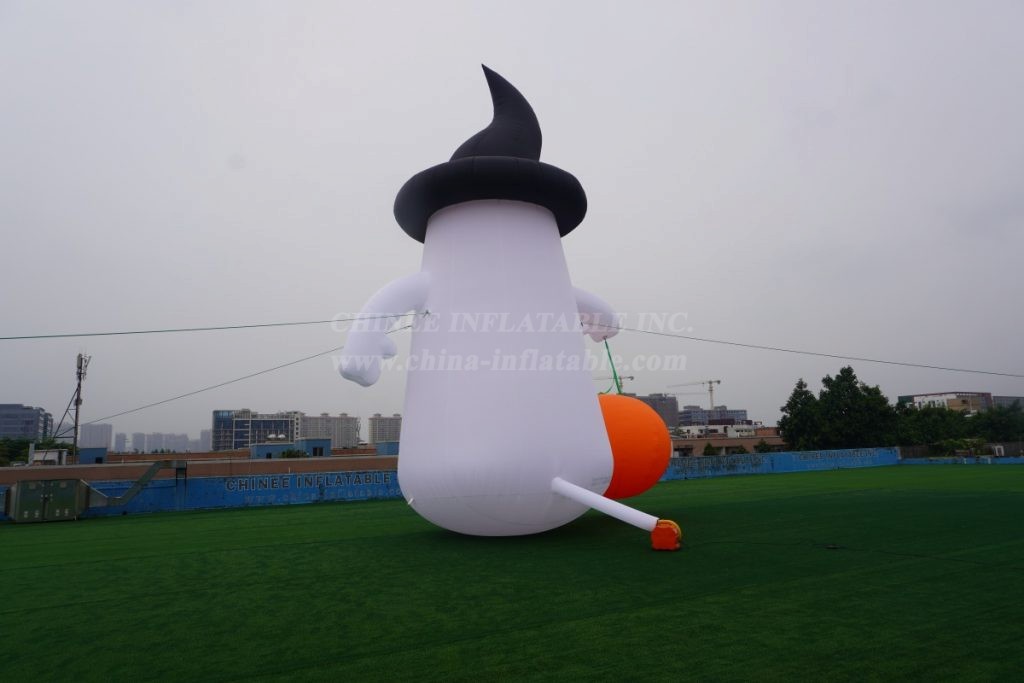 ID2-005 Giant Halloween Inflatable Ghost Pumpkin