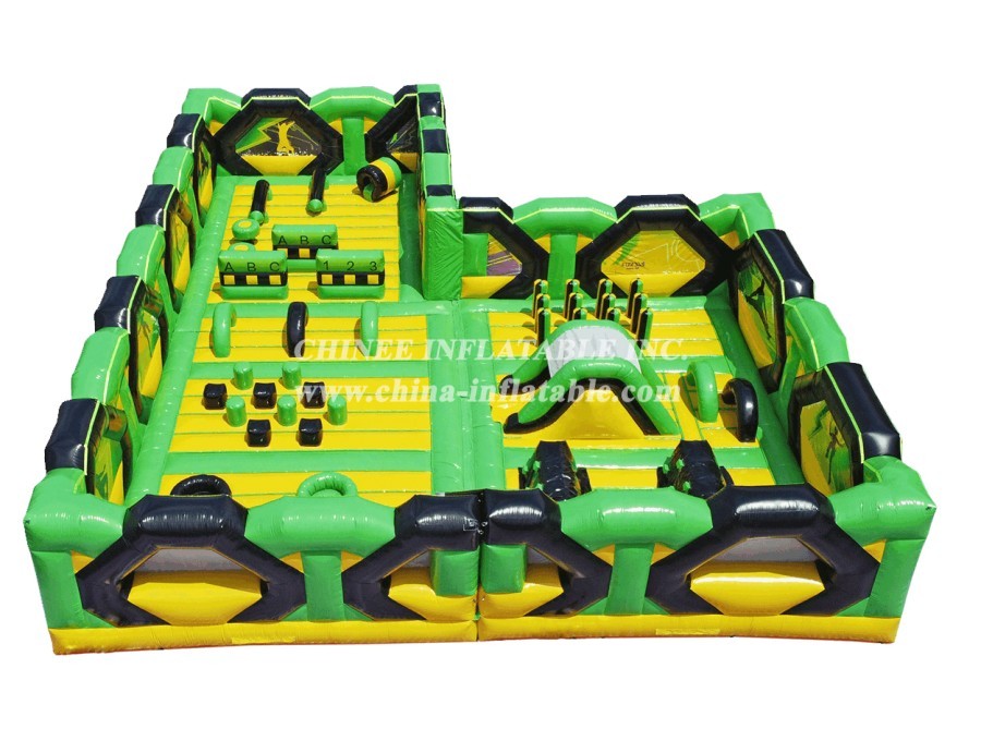 GF2-061 Inflatable Park Jumping Bouncy Obstacle Inflatable Outdoor Playground