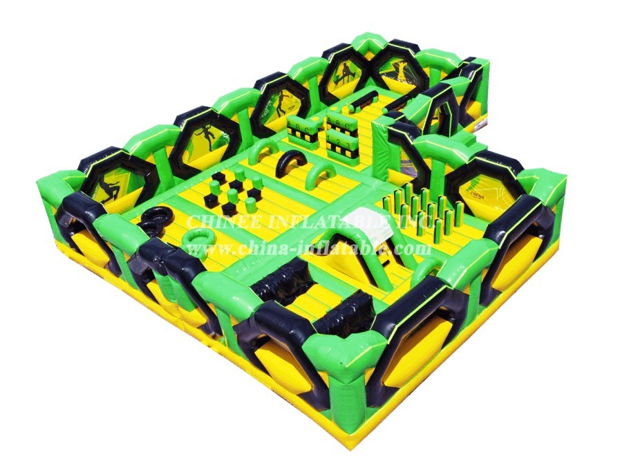 GF2-061 Inflatable Park Jumping Bouncy Obstacle Inflatable Outdoor Playground