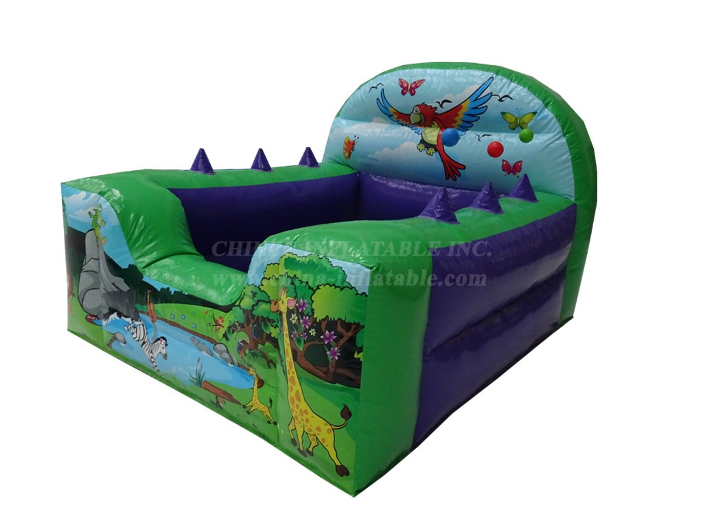 T2-4142 Jungle High Back Inflatable Ball Pool