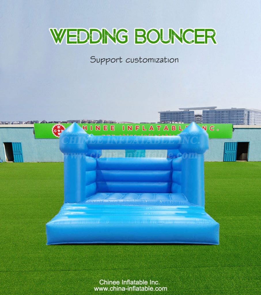 T2-3529 Blue Wedding Bounce House