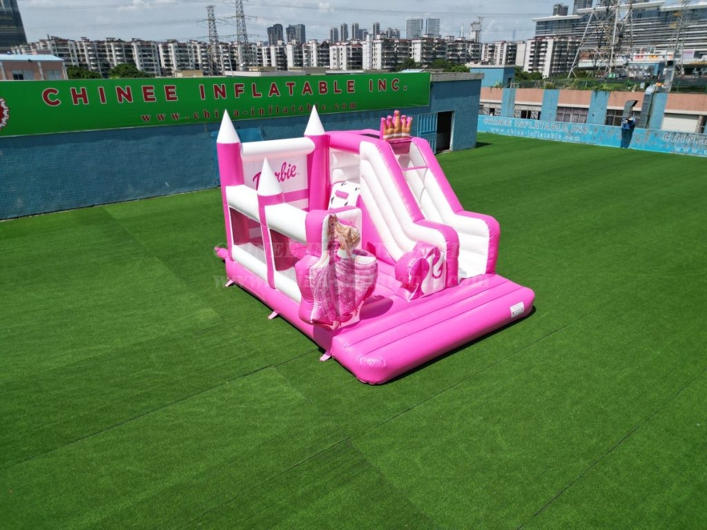 T2-8105 Barbie bouncy castle with slide