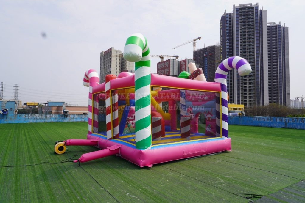 T2-8110 Candy World Theme Bouncy Castle