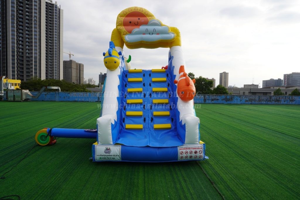 T8-4400B Underwater World Themed Inflatable Water Slide