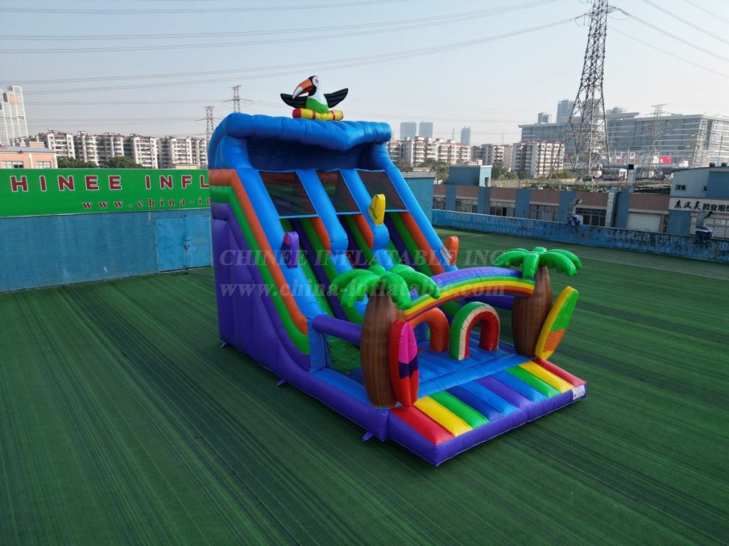 T8-4617 Tropical Paradise Inflatable Slide