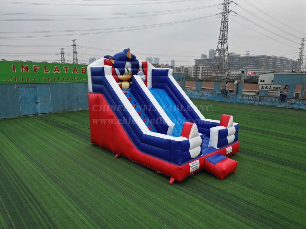 T8-108C Sonic Theme Inflatable Slide